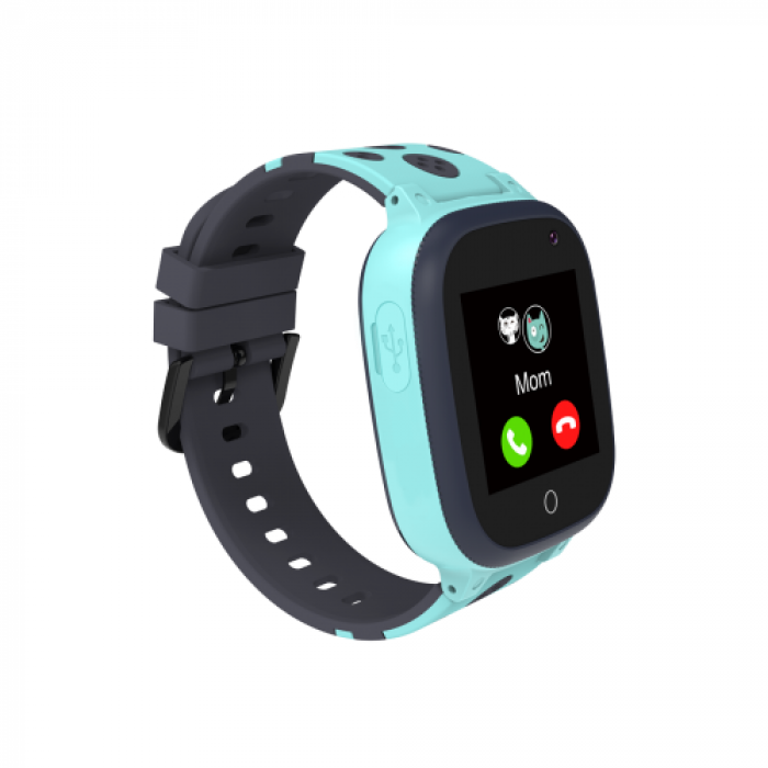 SmartWatch Canyon Sandy KW-34, 1.44inch, Curea Silicon, Gri-Blue