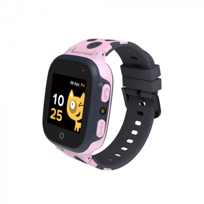 SmartWatch Canyon Sandy KW-34, 1.44inch, Curea Silicon, Gri-Roz