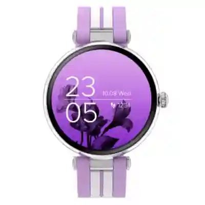 Smartwatch Canyon SW-61 Semifreddo, 1.19inch, Curea Silicon, Pink-Silver