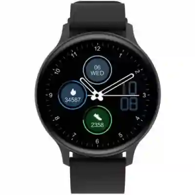 Smartwatch Canyon SW-68 Badian, 1.28inch, Curea Silicon, Black