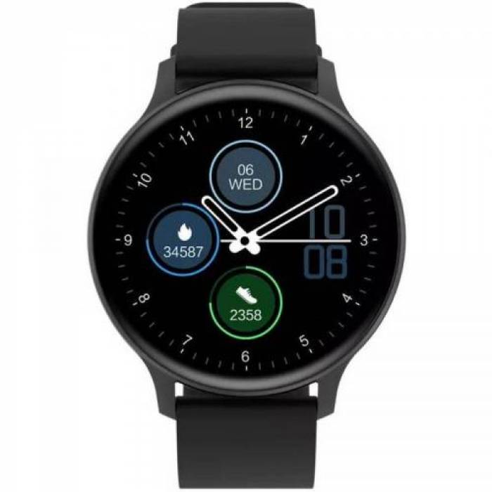 Smartwatch Canyon SW-68 Badian, 1.28inch, Curea Silicon, Black