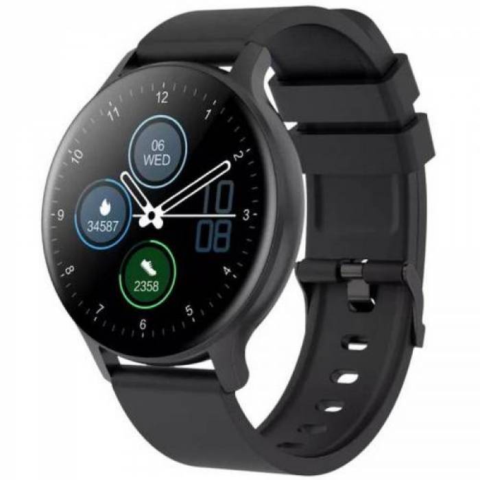 Smartwatch Canyon SW-68 Badian, 1.28inch, Curea Silicon, Black