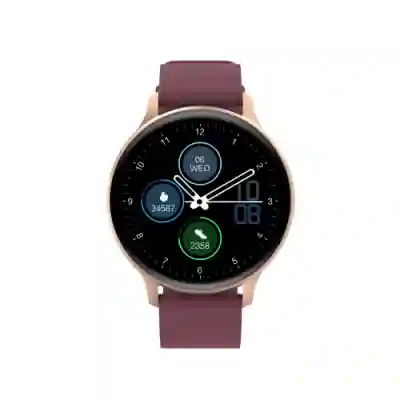 Smartwatch Canyon SW-68 Badian, 1.28inch, Curea Silicon, Red