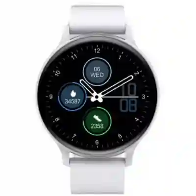 Smartwatch Canyon SW-68 Badian, 1.28inch, Curea Silicon, White