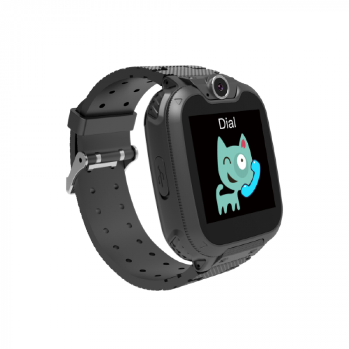 Smartwatch Canyon Tony Kids Watch, 1.54inch, Curea Silicon, Black