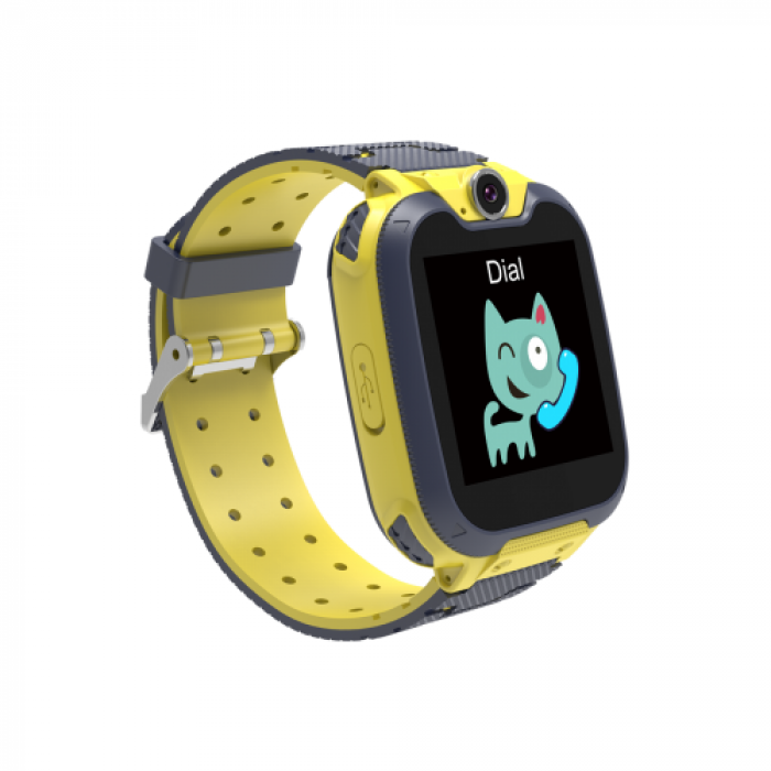 Smartwatch Canyon Tony Kids Watch, 1.54inch, Curea Silicon, Yellow