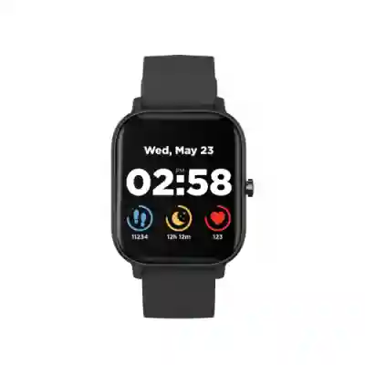 SmartWatch Canyon Wildberry SW74, 1.3inch, Curea Silicon, Black