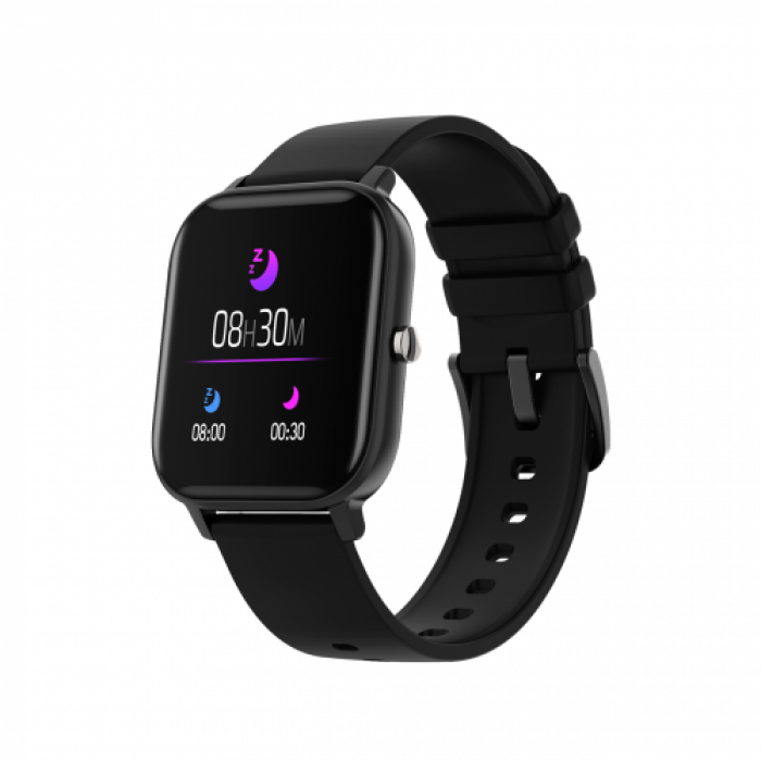 SmartWatch Canyon Wildberry SW74, 1.3inch, Curea Silicon, Black