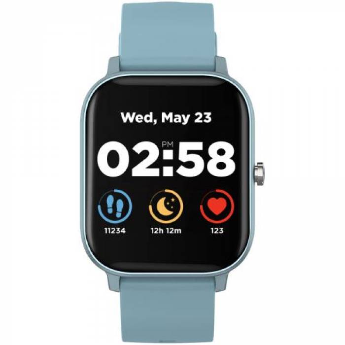 SmartWatch Canyon Wildberry SW74, 1.3inch, Curea Silicon, Blue