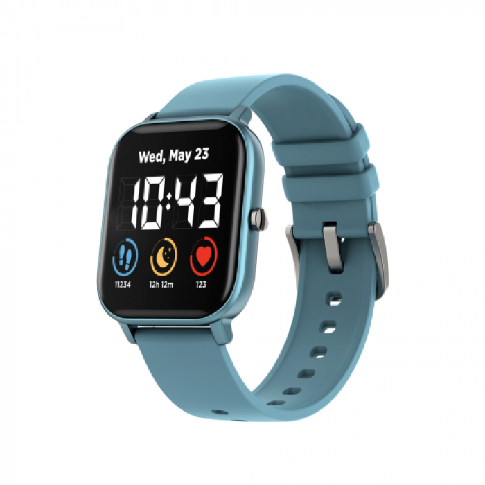 SmartWatch Canyon Wildberry SW74, 1.3inch, Curea Silicon, Blue