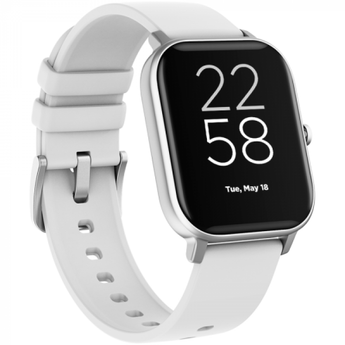 SmartWatch Canyon Wildberry SW74SS, 1.3inch, Curea Silicon, White