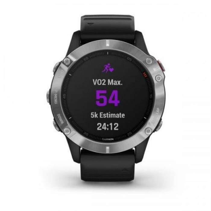 SmartWatch Garmin Fenix 6, 1.3inch, Curea silicon, Black