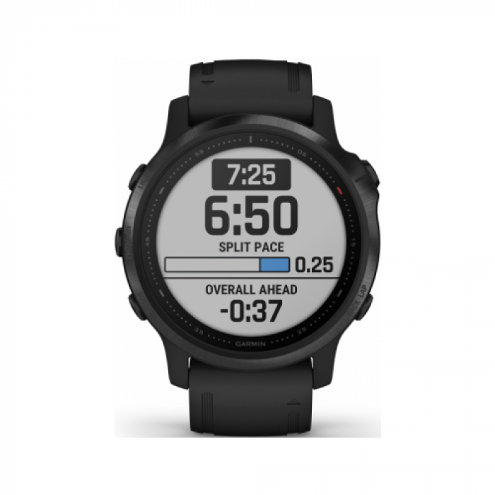 SmartWatch Garmin Fenix 6S Pro, 1.2inch, Curea silicon, Black