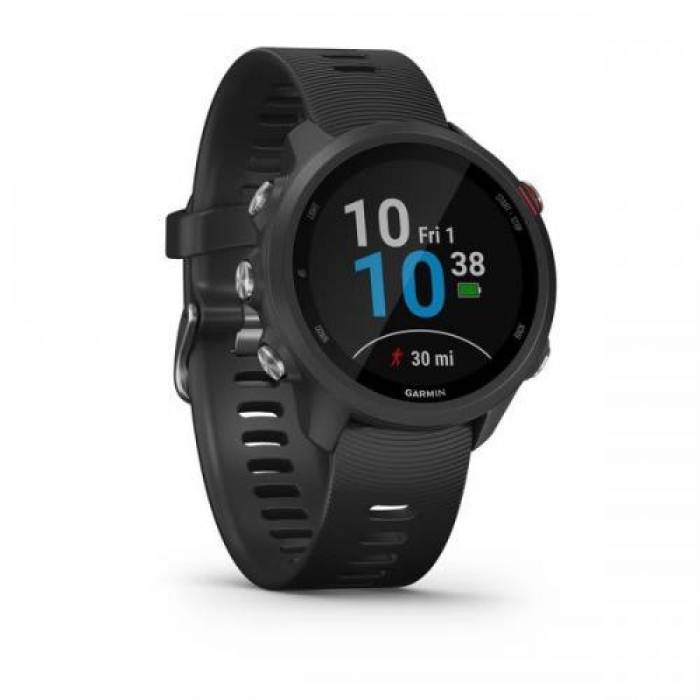 SmartWatch Garmin Forerunner 245 Music, 1.2inch, Curea Silicon, Black