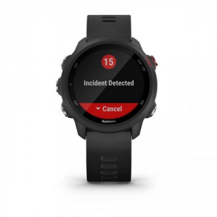 SmartWatch Garmin Forerunner 245 Music, 1.2inch, Curea Silicon, Black