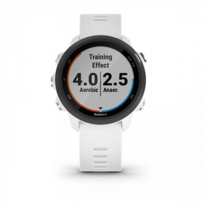 SmartWatch Garmin Forerunner 245 Music, 1.2inch, Curea Silicon, White