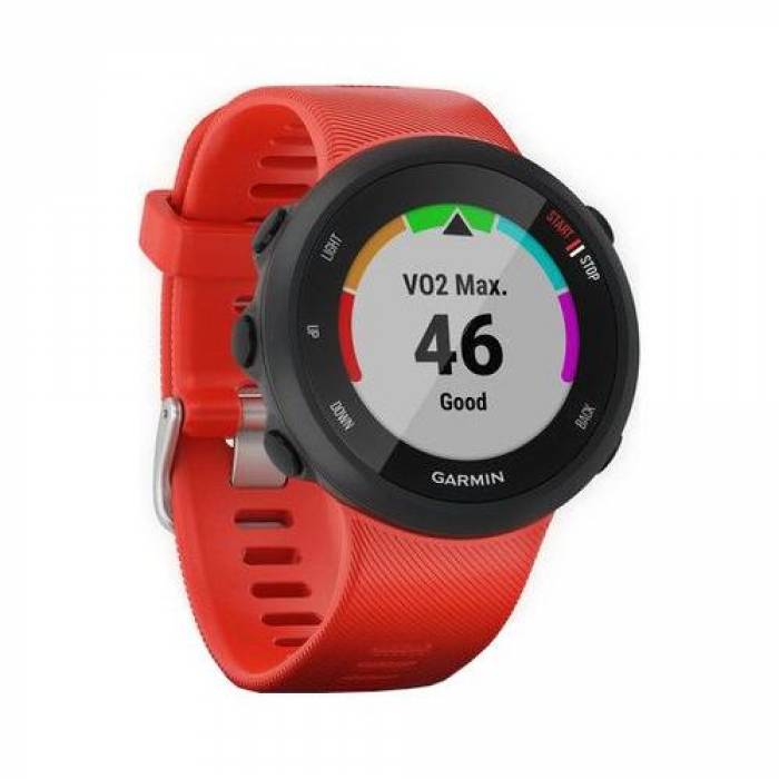 Smartwatch Garmin Forerunner 45, 1.04 inch, Curea Silicon, Lava Red