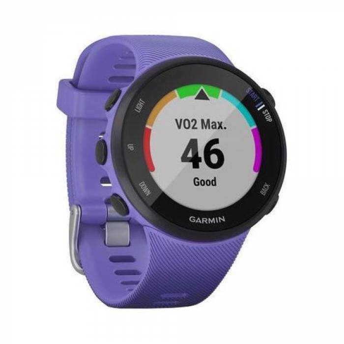 Smartwatch Garmin Forerunner 45S, 1.04 inch, Curea Silicon, Purple