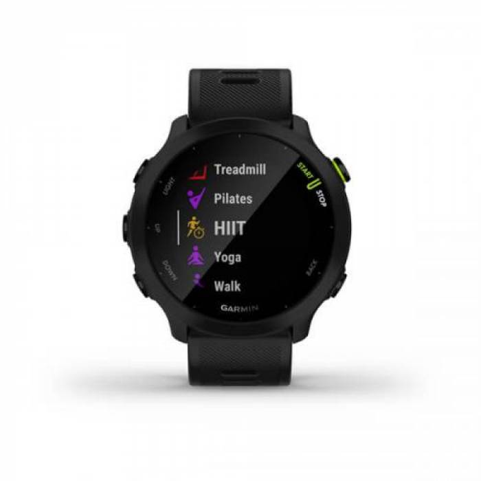 Smartwatch Garmin Forerunner 55 GPS, 1.04inch, Curea Silicon, Black