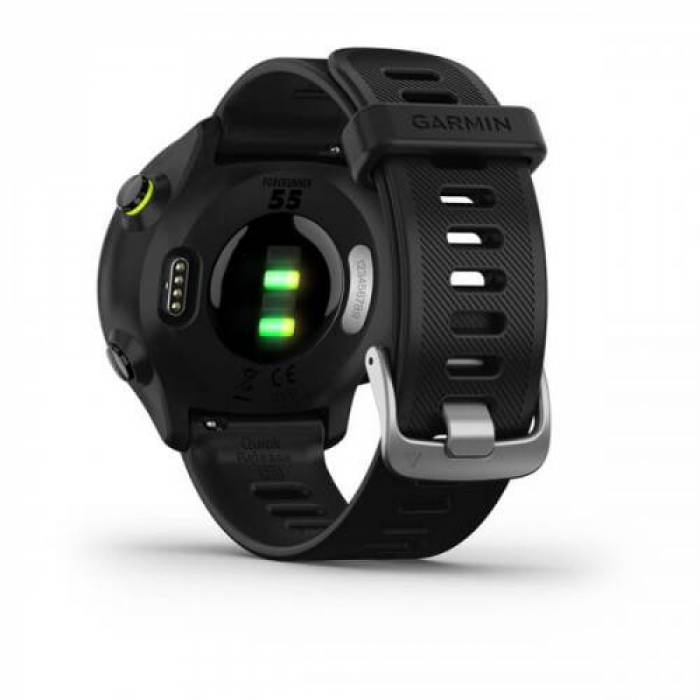 Smartwatch Garmin Forerunner 55 GPS, 1.04inch, Curea Silicon, Black