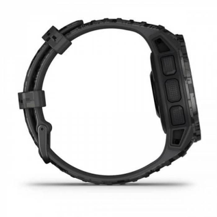 Smartwatch Garmin Instinct Solar Camo Edition, 0.9inch, Curea silicon, Graphite
