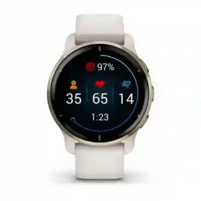 SmartWatch Garmin Venu 2 Plus, 1.30inch, Curea Silicon, Cream/Ivor