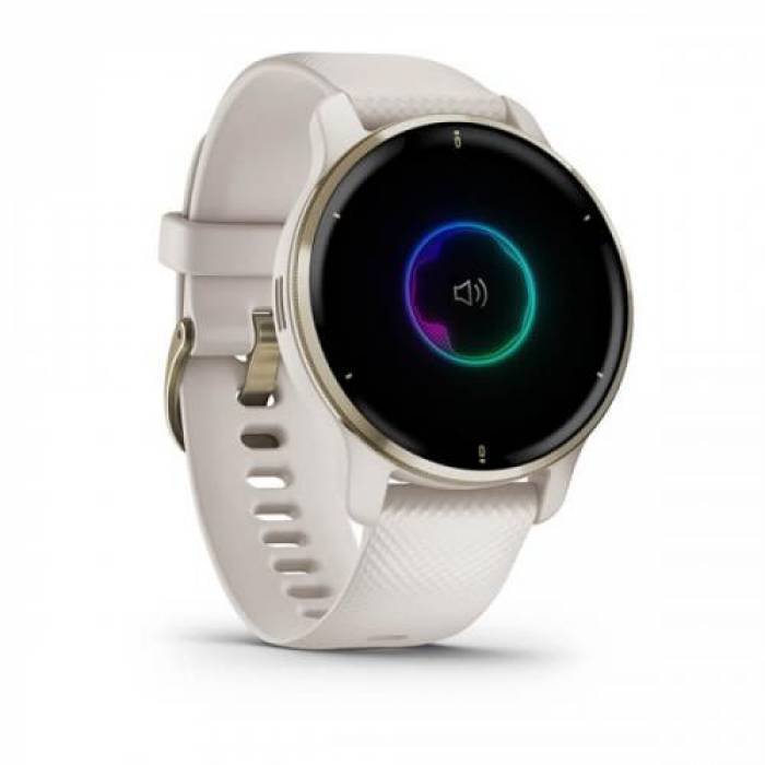 SmartWatch Garmin Venu 2 Plus, 1.30inch, Curea Silicon, Cream/Ivor