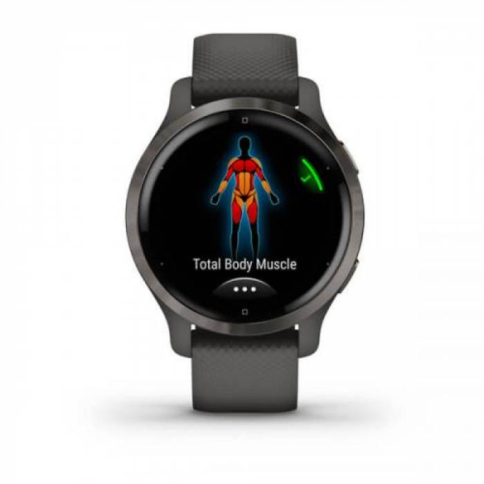 SmartWatch Garmin Venu 2S, 1.1inch, Curea Silicon, Grey