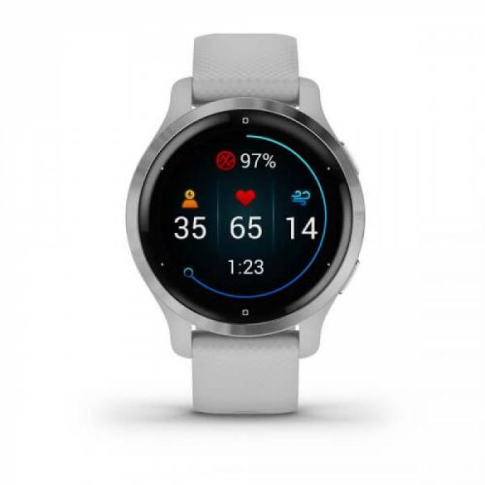 SmartWatch Garmin Venu 2S, 1.1inch, Curea Silicon, Mist Grey