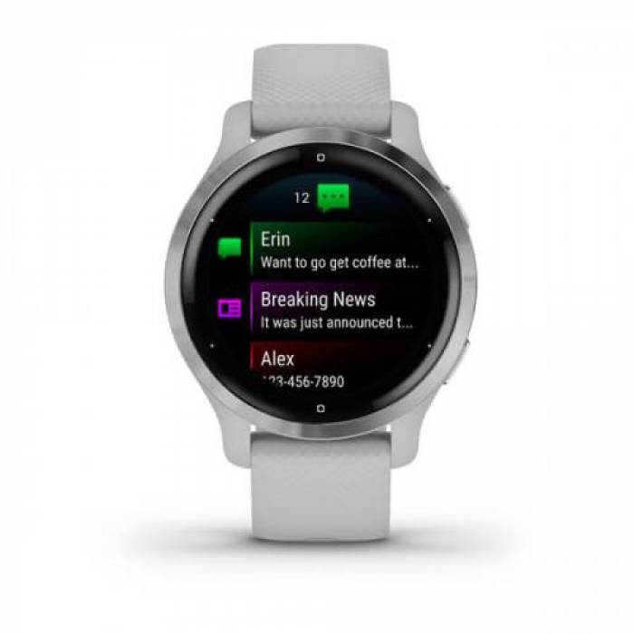 SmartWatch Garmin Venu 2S, 1.1inch, Curea Silicon, Mist Grey