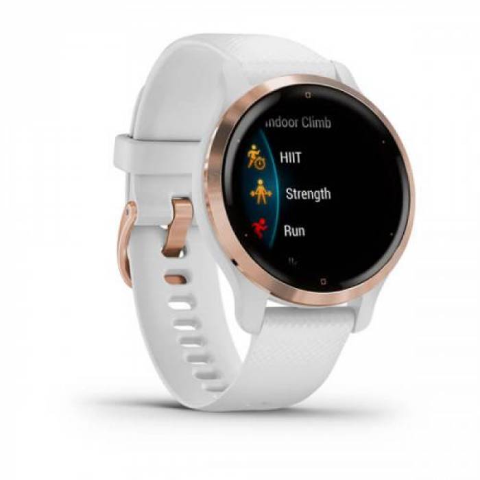 SmartWatch Garmin Venu 2S, 1.1inch, Curea Silicon, White-Rose Gold