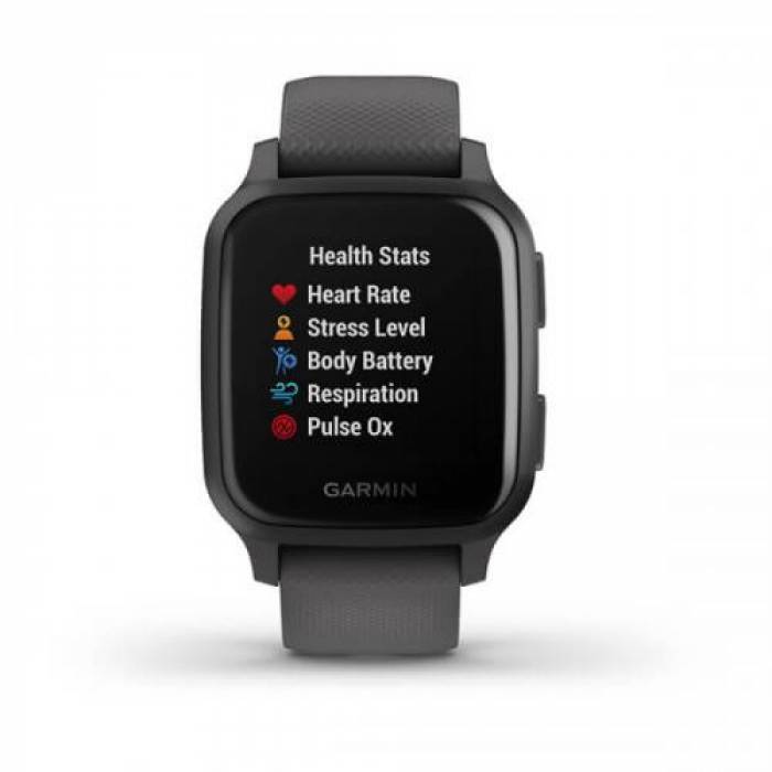 SmartWatch Garmin Venu Sq, 1.3inch, Curea Silicon, Grey