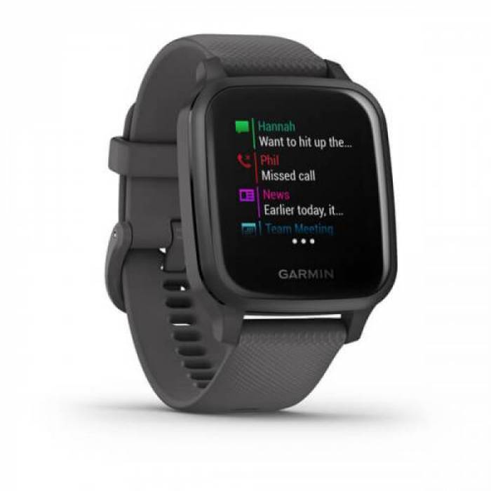 SmartWatch Garmin Venu Sq, 1.3inch, Curea Silicon, Grey