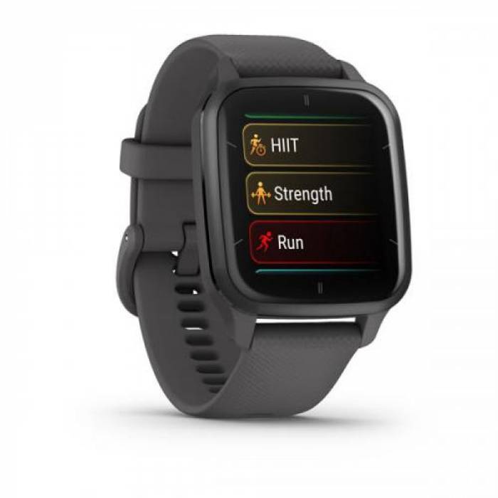 Smartwatch Garmin Venu SQ2 Metallic, 1.41inch, Curea Silicon, Slate Bezel Shadow