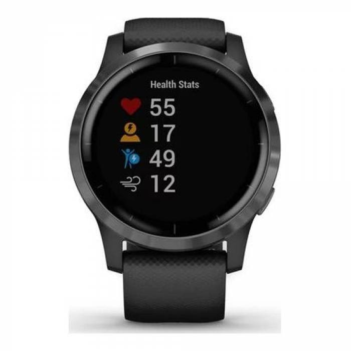 SmartWatch Garmin Vivoactive 4, 1.3 inch, Curea silicon, Black-Slate