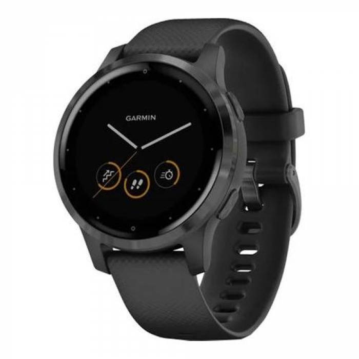 SmartWatch Garmin Vivoactive 4S, 1.1 inch, Curea silicon, Black-Slate