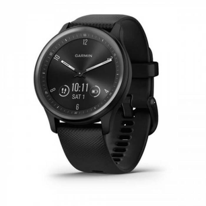 SmartWatch Garmin Vívomove Sport, 1.5inch, Curea Silicon, Black