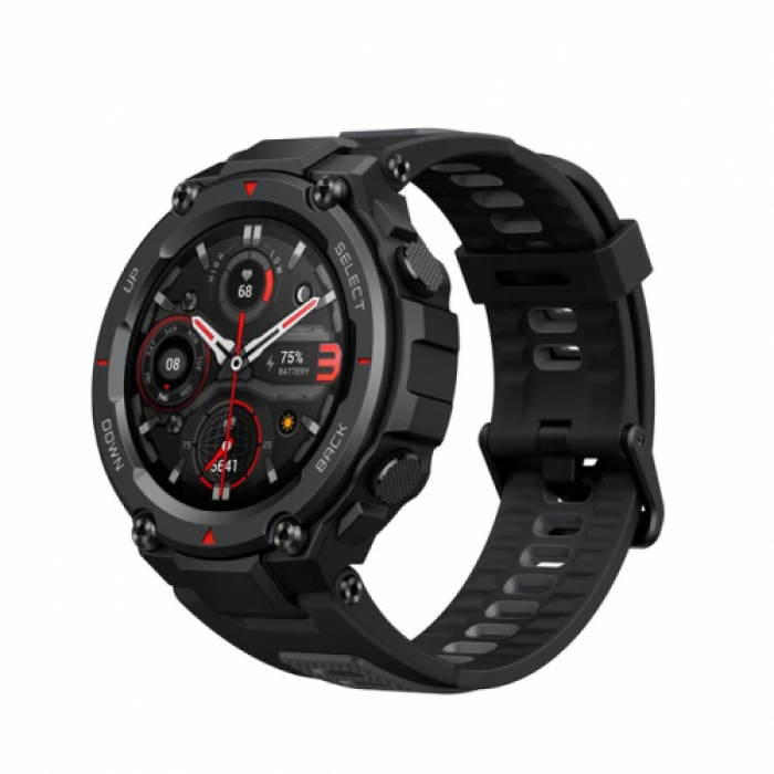 Smartwatch Huami Amazfit T-Rex Pro, 1.3inch, Curea Silicon, Meteorite Black