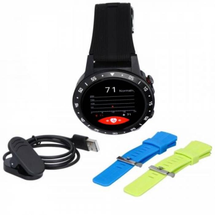 Smartwatch MaxCom Fit FW37 Argon, 1.3inch, curea TPU, Black