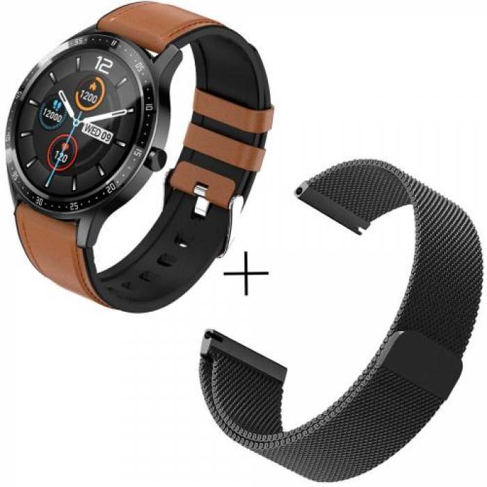 Smartwatch MaxCom Fit FW43 Cobalt 2, 1.28inch, curea TPU, Black