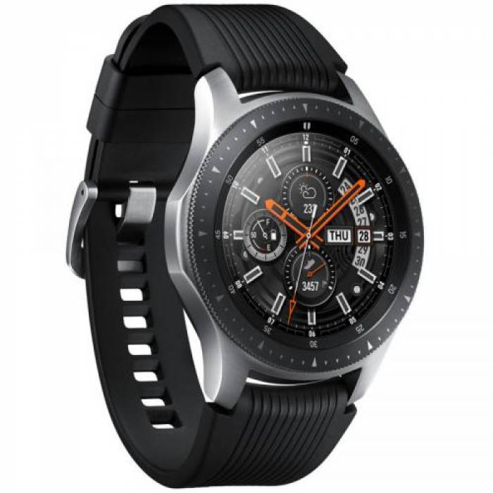 SmartWatch Samsung Galaxy Watch 2018, 1.3 inch, curea silicon, Black-Silver