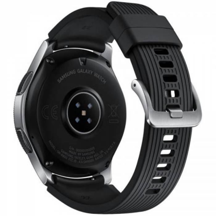 SmartWatch Samsung Galaxy Watch 2018, 1.3 inch, curea silicon, Black-Silver