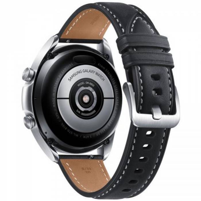SmartWatch Samsung Galaxy Watch 3, 1.2inch, Curea piele, Silver-Black