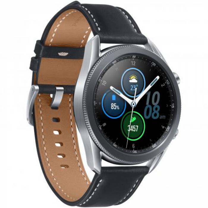 SmartWatch Samsung Galaxy Watch 3, 1.4inch, Curea piele, Silver