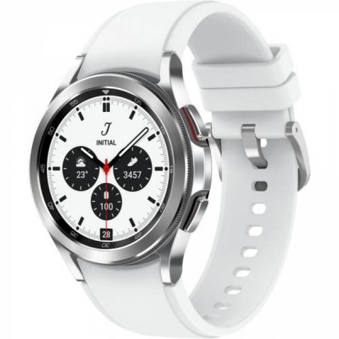 SmartWatch Samsung Galaxy Watch 4 Classic, 1.2inch, Curea silicon, Silver