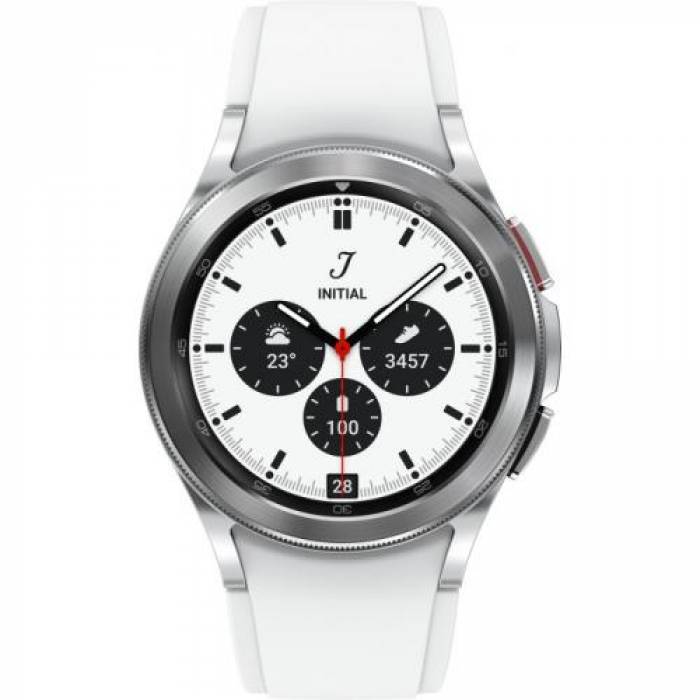 SmartWatch Samsung Galaxy Watch 4 Classic, 1.2inch, Curea silicon, Silver