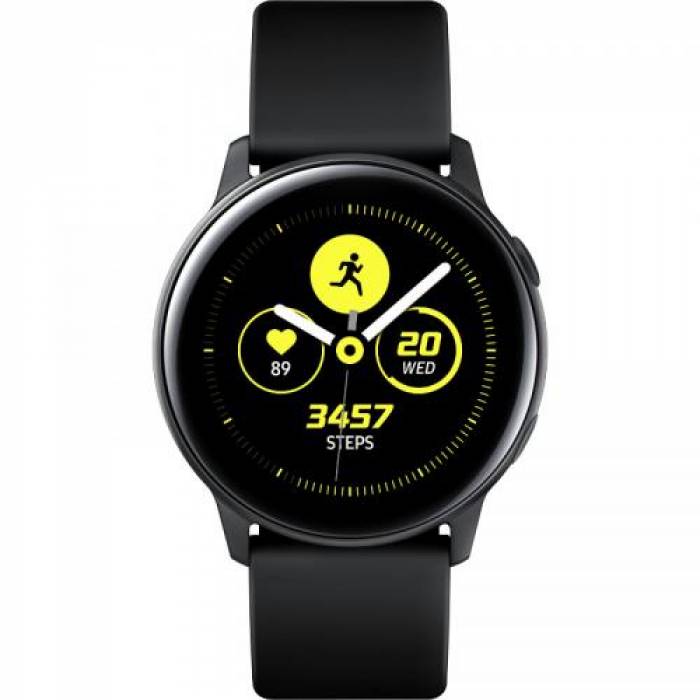 SmartWatch Samsung Galaxy Watch Active 2019, 1.1 inch, curea silicon, Black