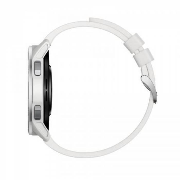 Smartwatch Xiaomi Watch S1 Active GL, 1.43 inch, Curea Silicon, Silver-Moon White