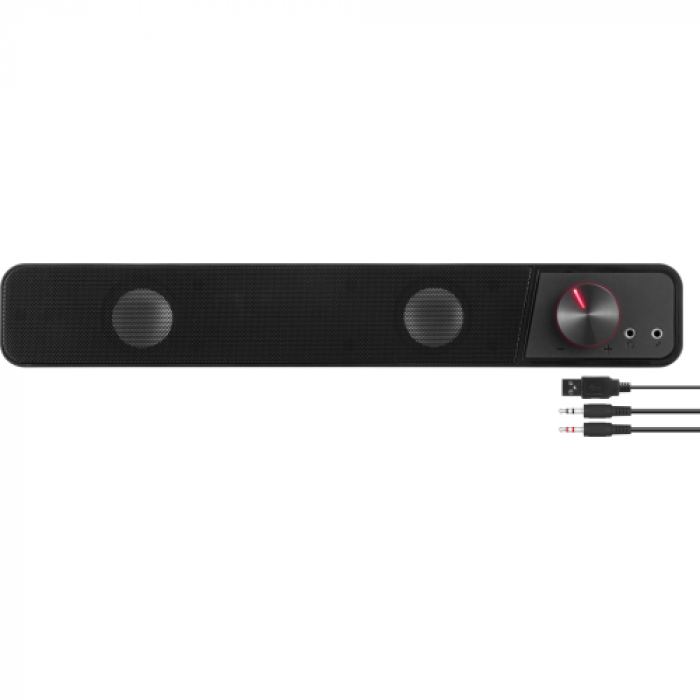 Soundbar 2.0 Speedlink BRIO Stereo, 12W, Black
