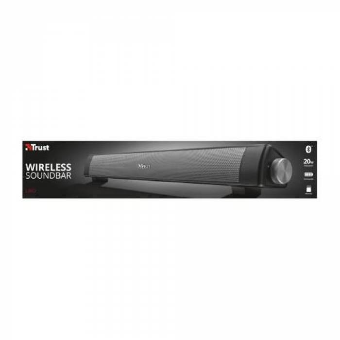 Soundbar Trust Lino, 20W, Black